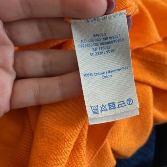 Boden Orange Light Weight Sweater Pullover Crew Neck Sz 6 Spring - Picture 3 of 3